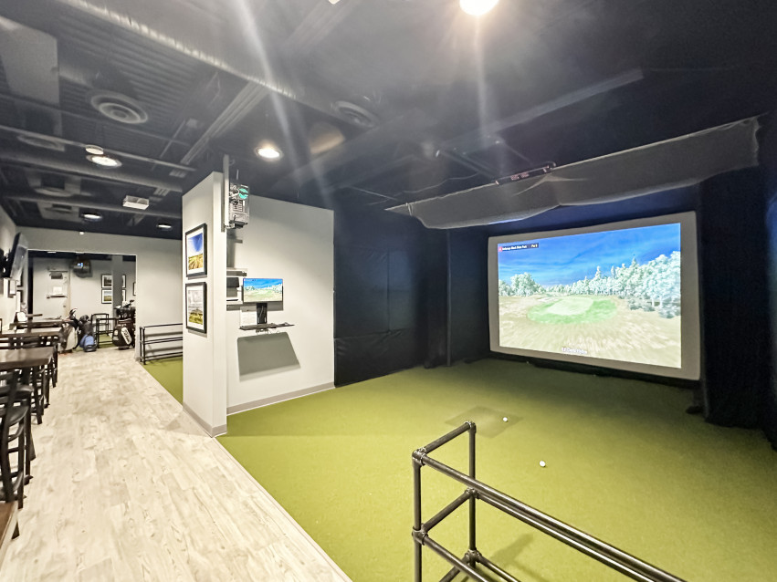 A Photo of the Golf Simulators at Sim Golf in Amsterdam, NY
